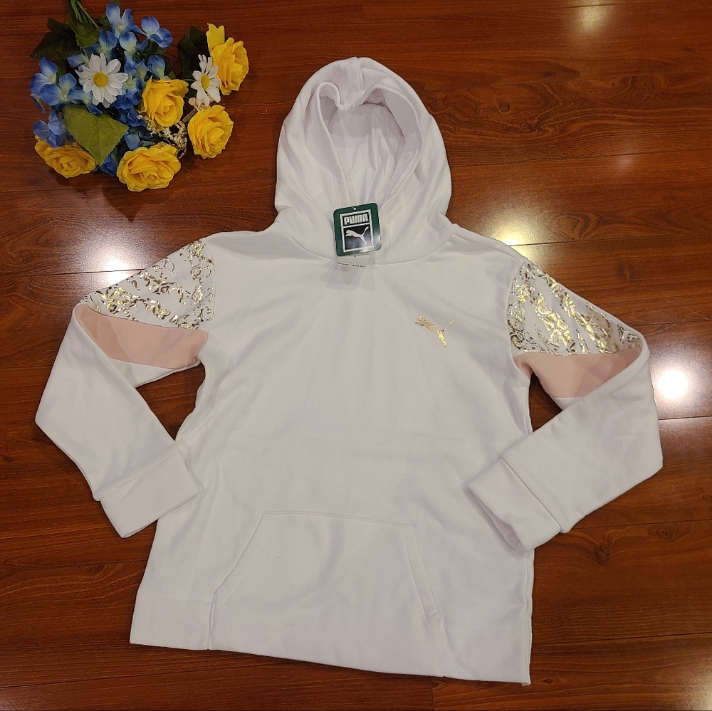 Puma Girls Hooded Sweater Size Large (12-14)